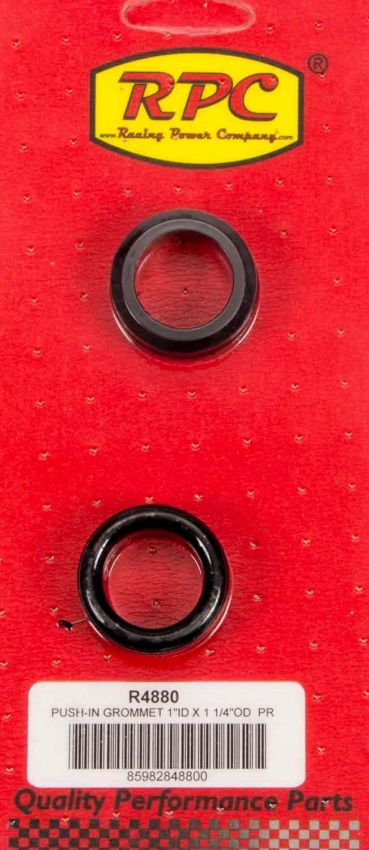 RACING POWER CO-PACKAGED RPCR4880 1-1/4 OD x 1 ID Steel V/C Breather Grommets 2p