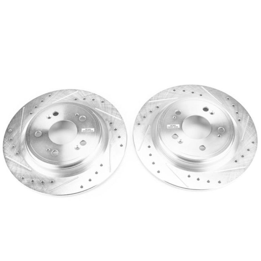 PowerStop JBR1586XPR PowerStop Evolution Performance Drilled, Slotted & Plated Brake Rotor Pair