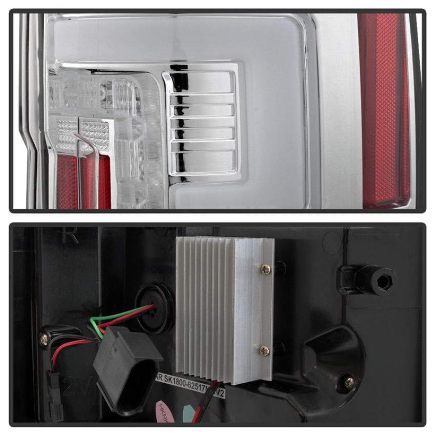 SPYDER 5085573 LED Tail Lights - Chrome