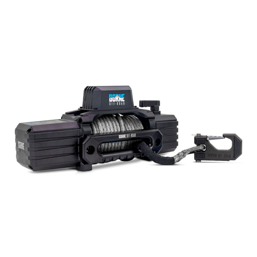 Borne Off-Road BNWN-10-SGR 10K Winch - Grey Synthetic Rope