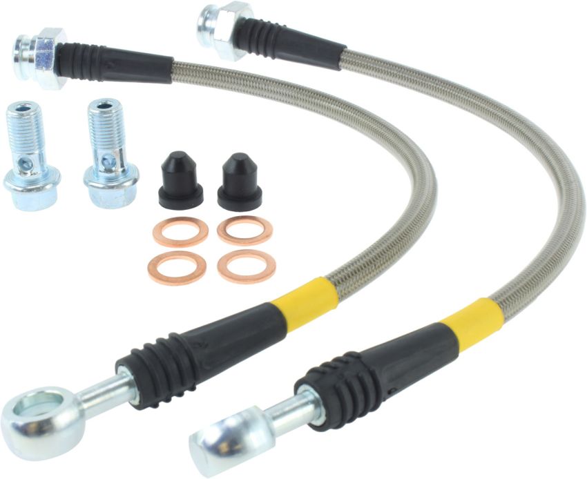 StopTech 89-98 Nissan 240SX (OE Upgrade) Stainless Steel Rear Brake Lines