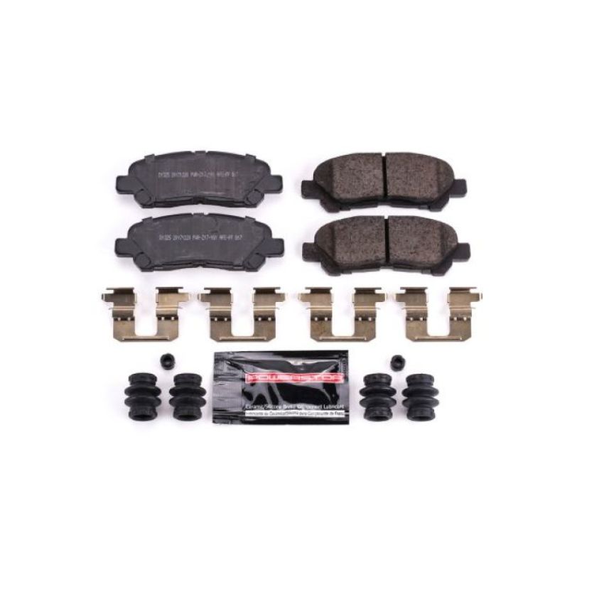 PowerStop Z23-1325 PowerStop - Z23 Daily Driver Carbon-Fiber Ceramic Brake Pads with Hardware Kit