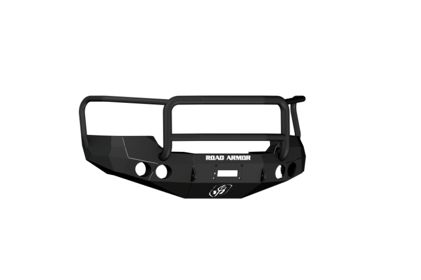 Road Armor 37405B 08-10 GMC 2500 Stealth Front Winch Bumper w/Lonestar Guard - Tex Blk