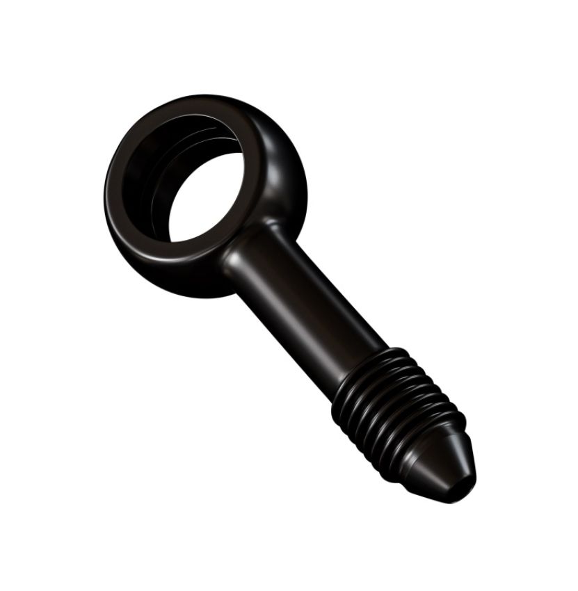 Goodridge PB592-03-04CBK Straight Banjo Adaptor for 7/16 Bolt