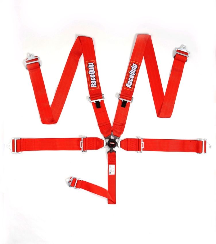 Racequip 741011 Red SFI CAMLOCK 5pt PD Lap Seat Belt