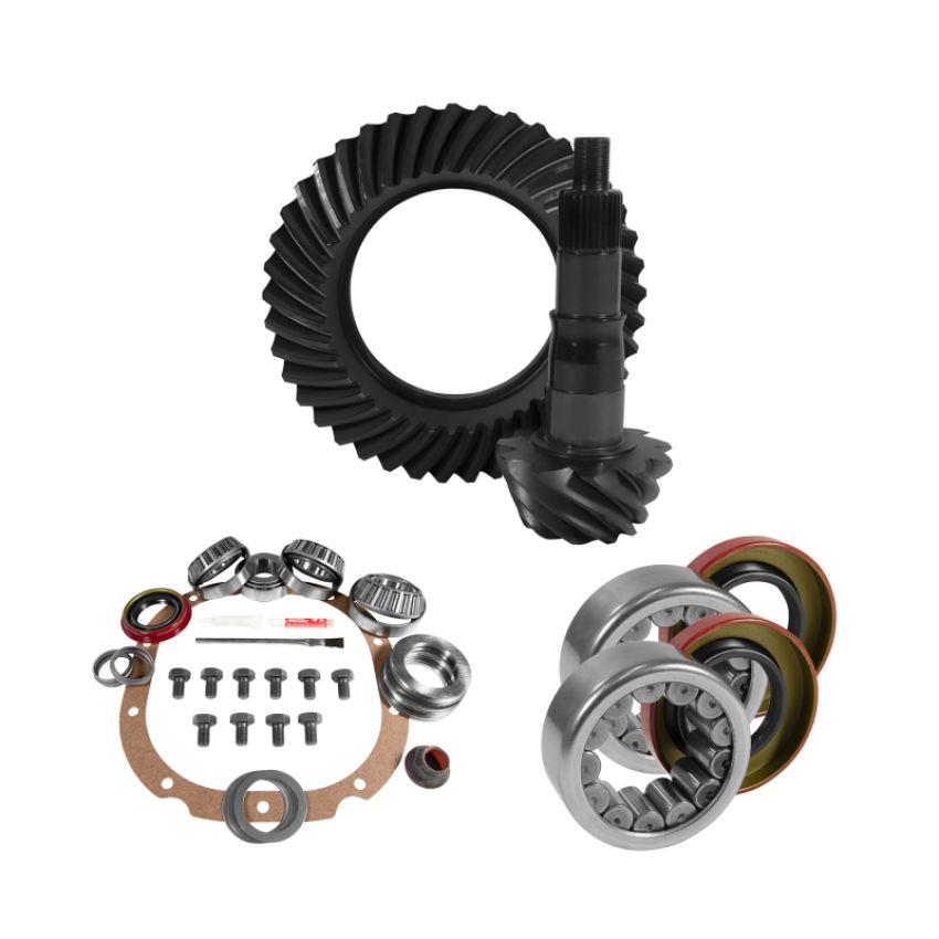 Yukon Gear & Axle YGK2059 Yukon 8.8in Ford 4.88 Rear Ring & Pinion Install Kit 2.99in OD Axle Bearings and Seals