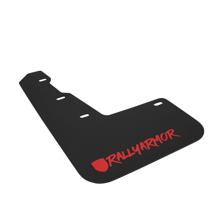 Rally Armor MF32-UR-BLK/RD-X Black Mud Flap/Altered Font Red Logo