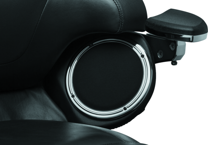 Kuryakyn 7376 Rear Speaker Accents For 14-Up Touring Models Chrome