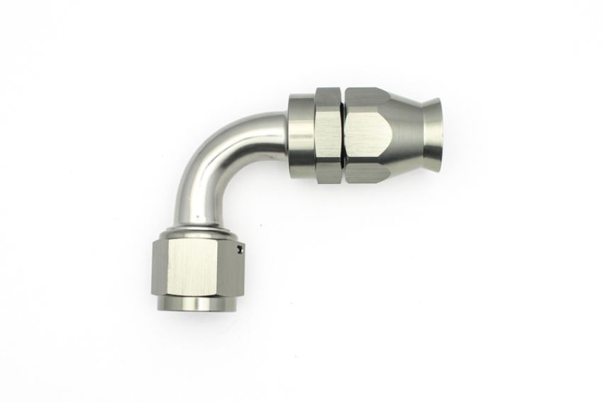 #10 90-Deg Hose End PTFE Series