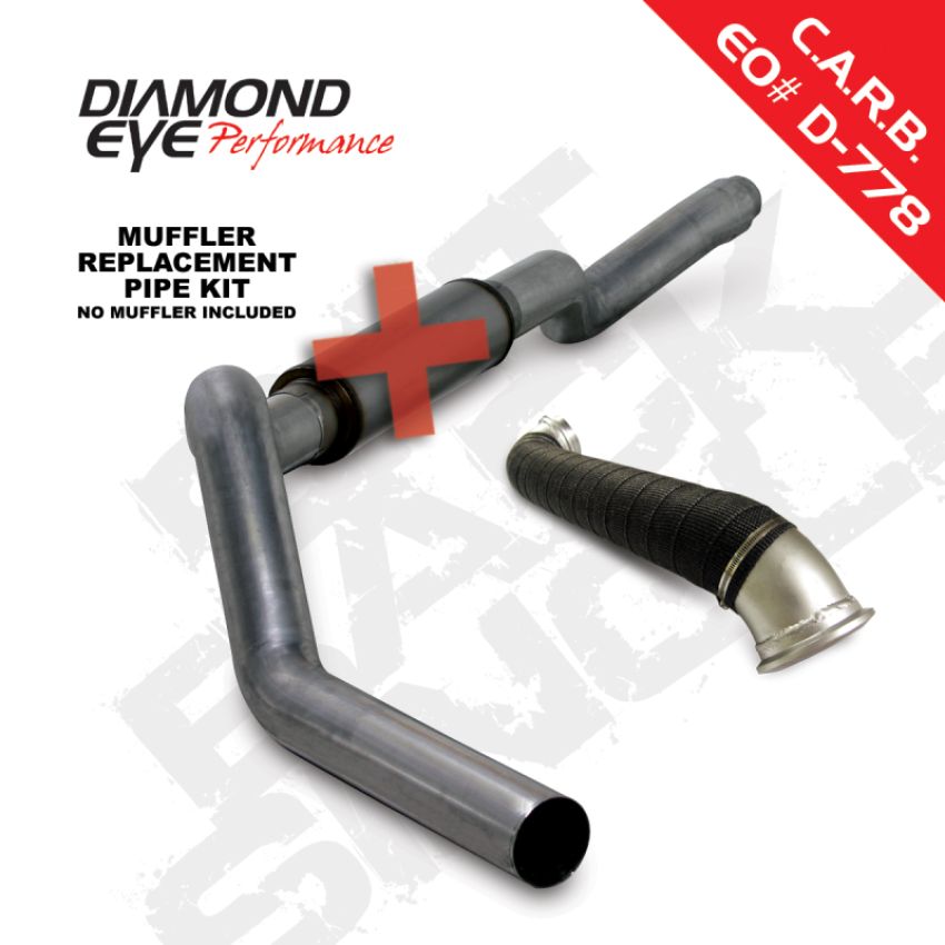 Diamond Eye Performance K5123S-RP Diamond Eye KIT 5in CB MRP SGL w/ TDP SS 06-07 Chevy/GMC 6.6L Duramax 2500/3500