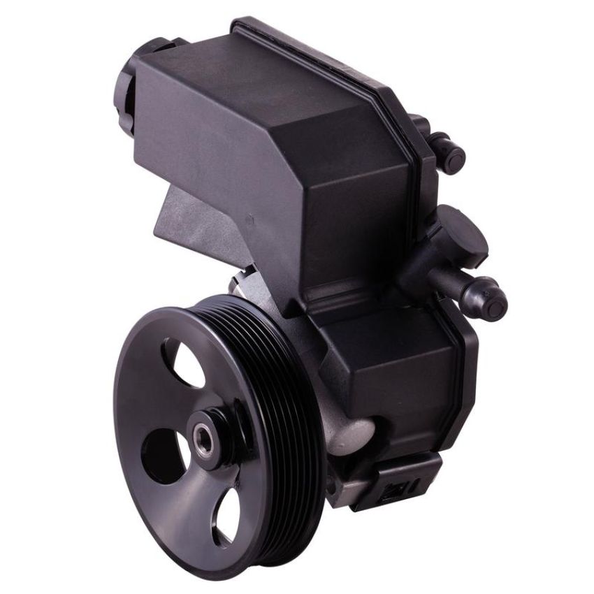PWR STEER 60-5077PR New Power Steering Pump With Pulley and Reservoir