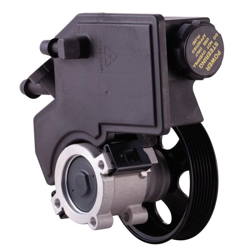 PWR STEER 60-5077PR New Power Steering Pump With Pulley and Reservoir