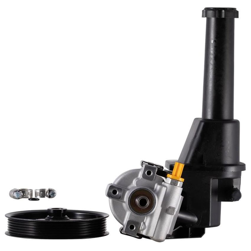 PWR STEER 60-6732PR New Power Steering Pump With Pulley and Reservoir