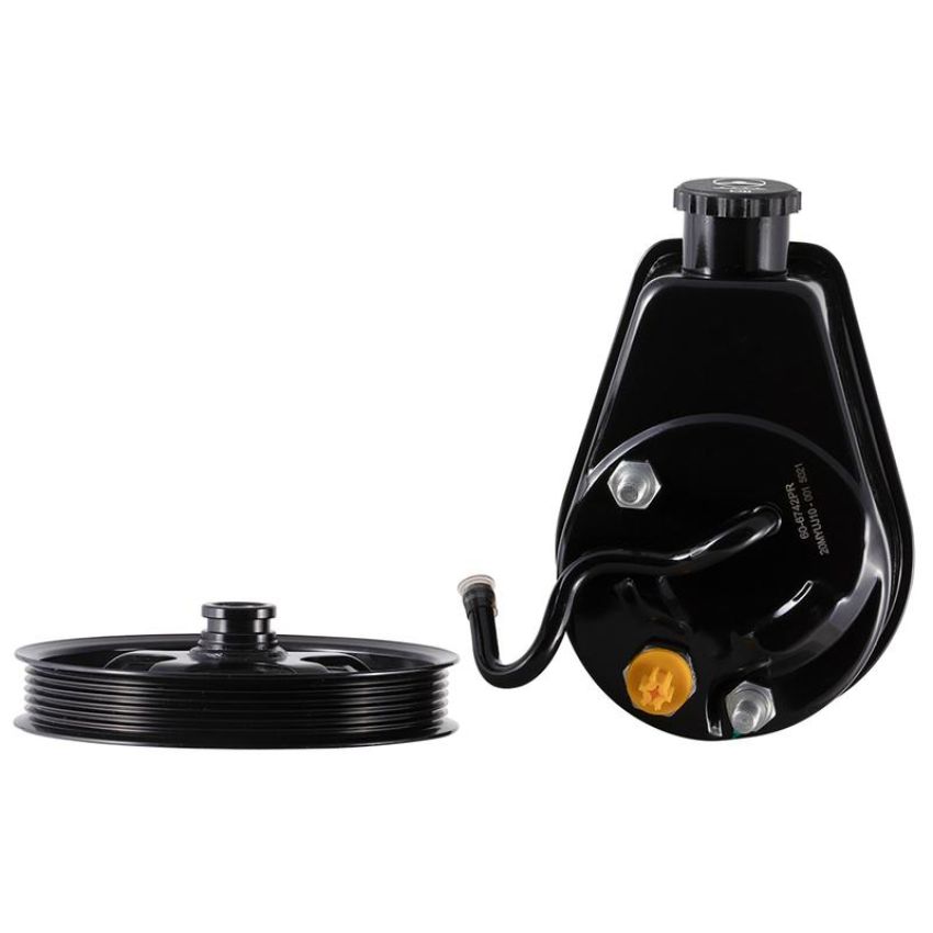 PWR STEER 60-6742PR New Power Steering Pump With Pulley and Reservoir