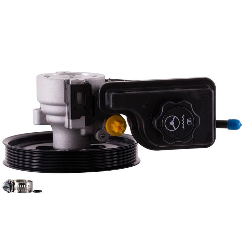 PWR STEER 60-6760PR New Power Steering Pump With Pulley and Reservoir
