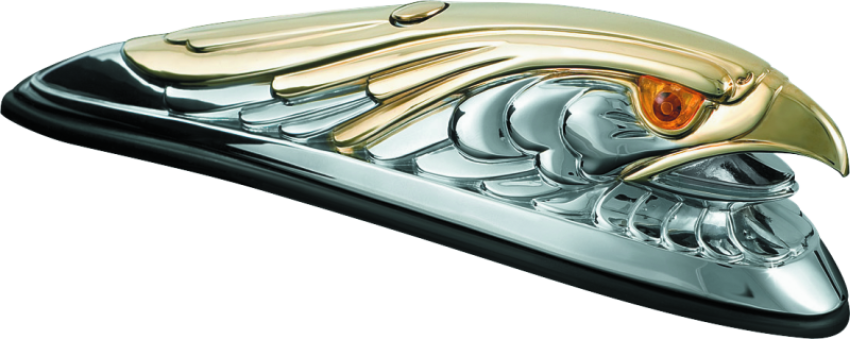 Kuryakyn 9026 Eagle Fender Ornament Chrome