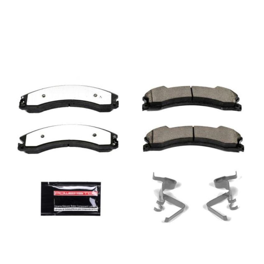 PowerStop Z36-1565 PowerStop - Z36 Truck and SUV Carbon-Fiber Ceramic Brake Pads with Hardware Kit