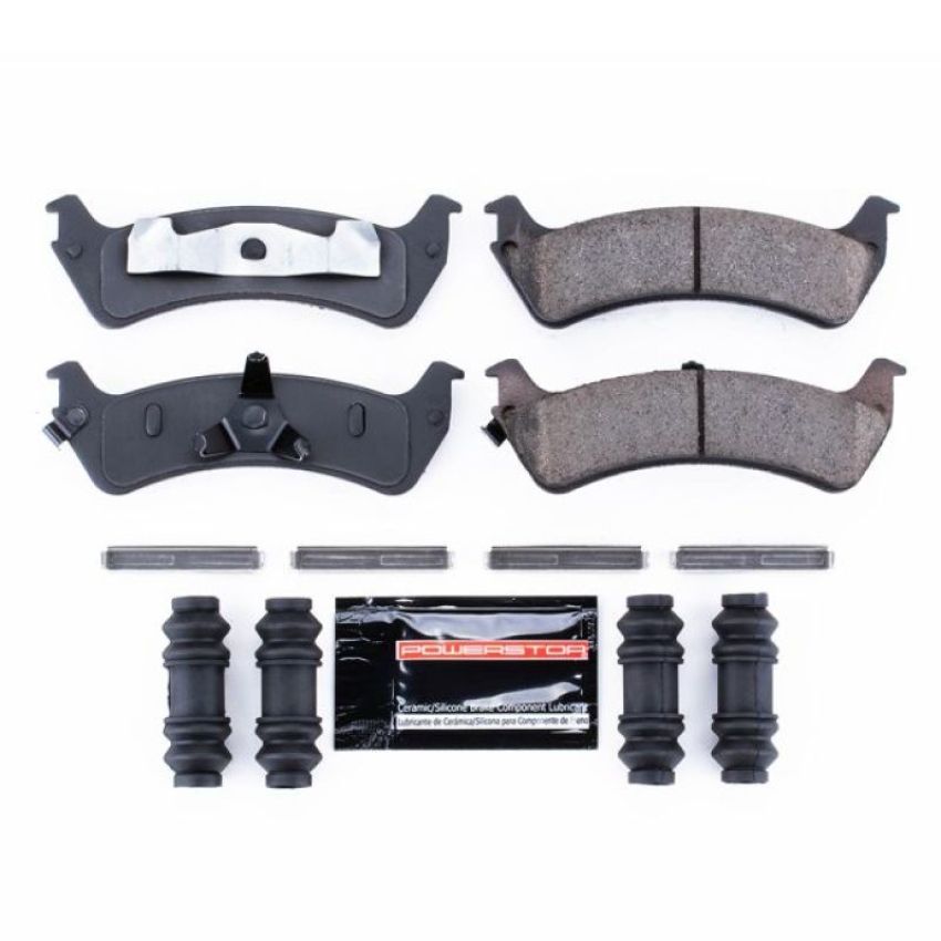 PowerStop Z23-667 PowerStop - Z23 Daily Driver Carbon-Fiber Ceramic Brake Pads with Hardware Kit