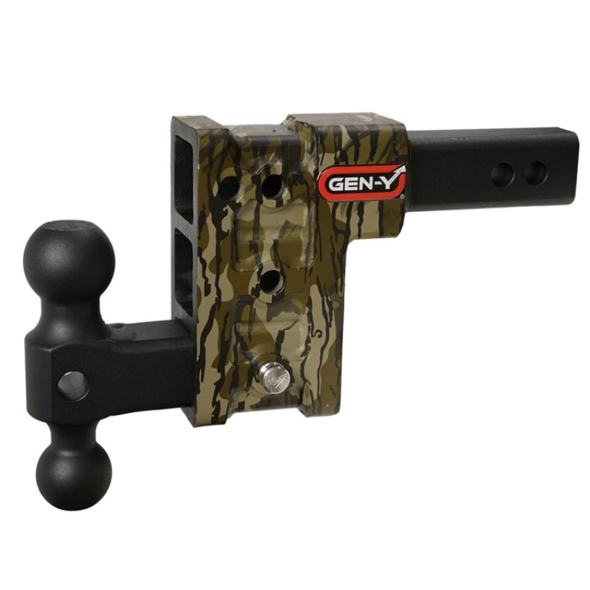 GEN-Y Hitch GH-313-MO Gen-Y Mega Duty 2in Shank 5in Drop 1.5K TW 10K Hitch w/GH-031 Dual-Ball - Mossy Oak
