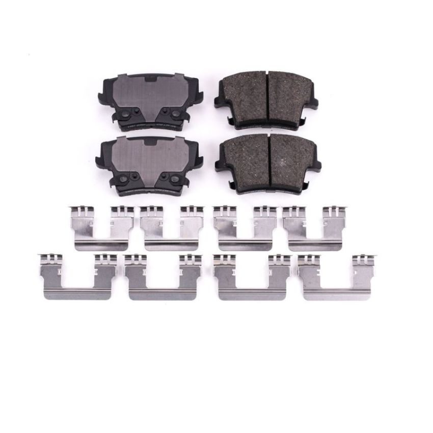 PowerStop 17-1057 PowerStop - Z17 Low-Dust Ceramic Brake Pads with Hardware