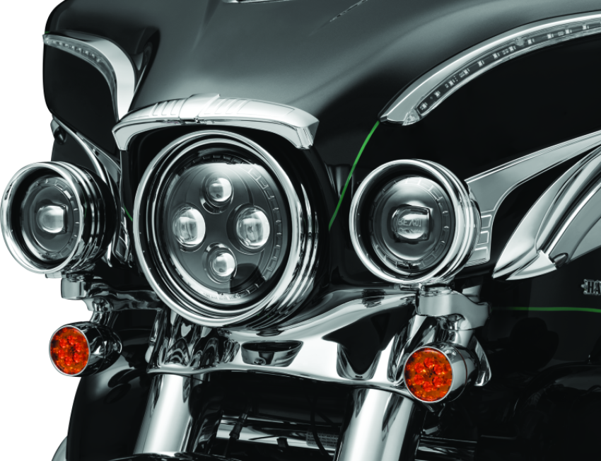 Kuryakyn 2474 Orbit 4-1/2in Passing Lamps Black