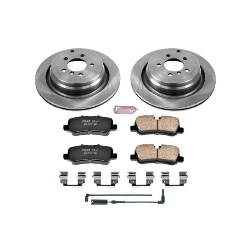 PowerStop KOE5624 OE Stock Replacement Low-Dust Ceramic Brake Pad and Rotor Kit
