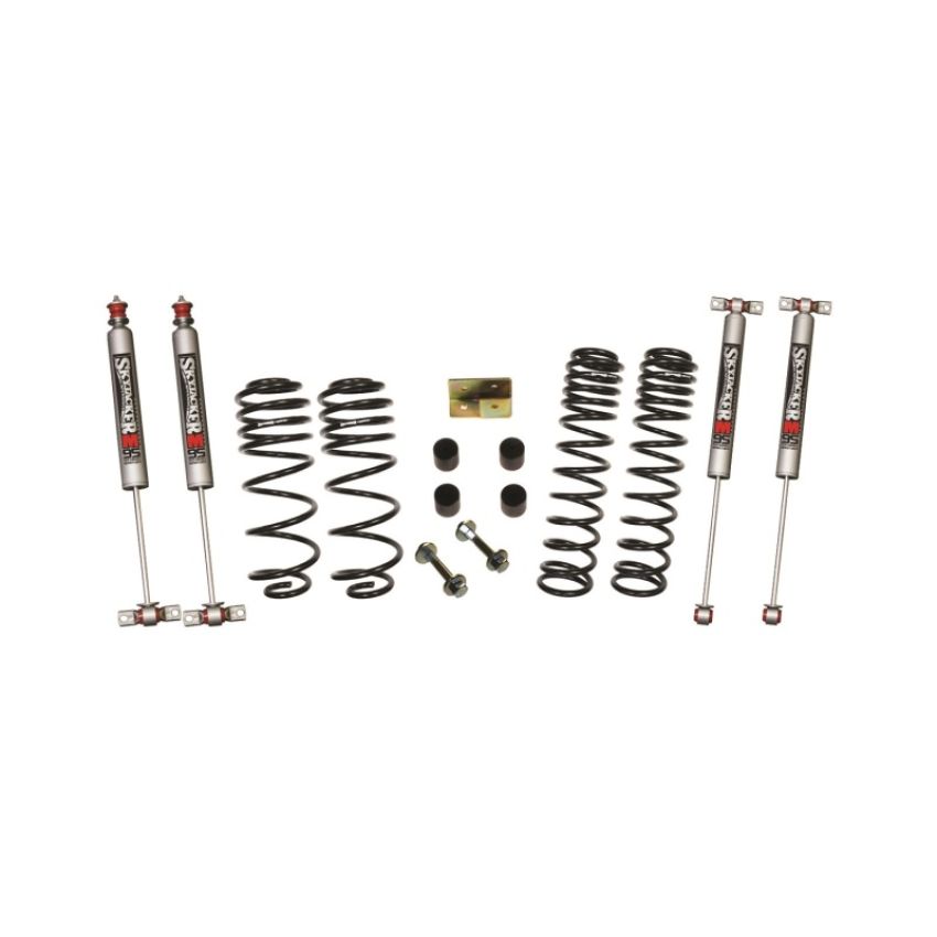 Skyjacker TJ25BPMLT Wrangler TJ/LJ 2.5in Dual Rate Long Travel Front & Rear Kit w/ M95 Monotube Shocks