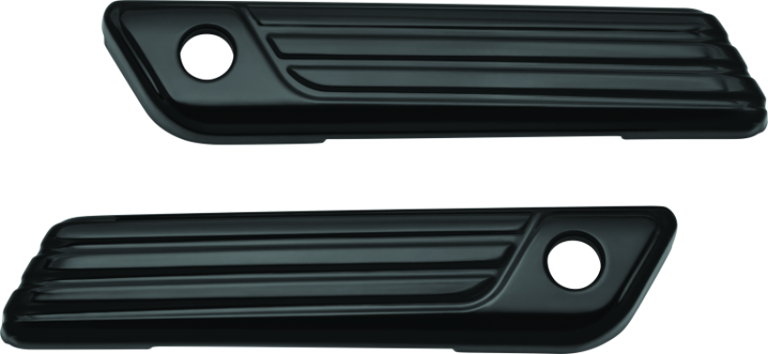 Kuryakyn 6987 Tri-Line Saddlebag Hinge Covers Gloss Black