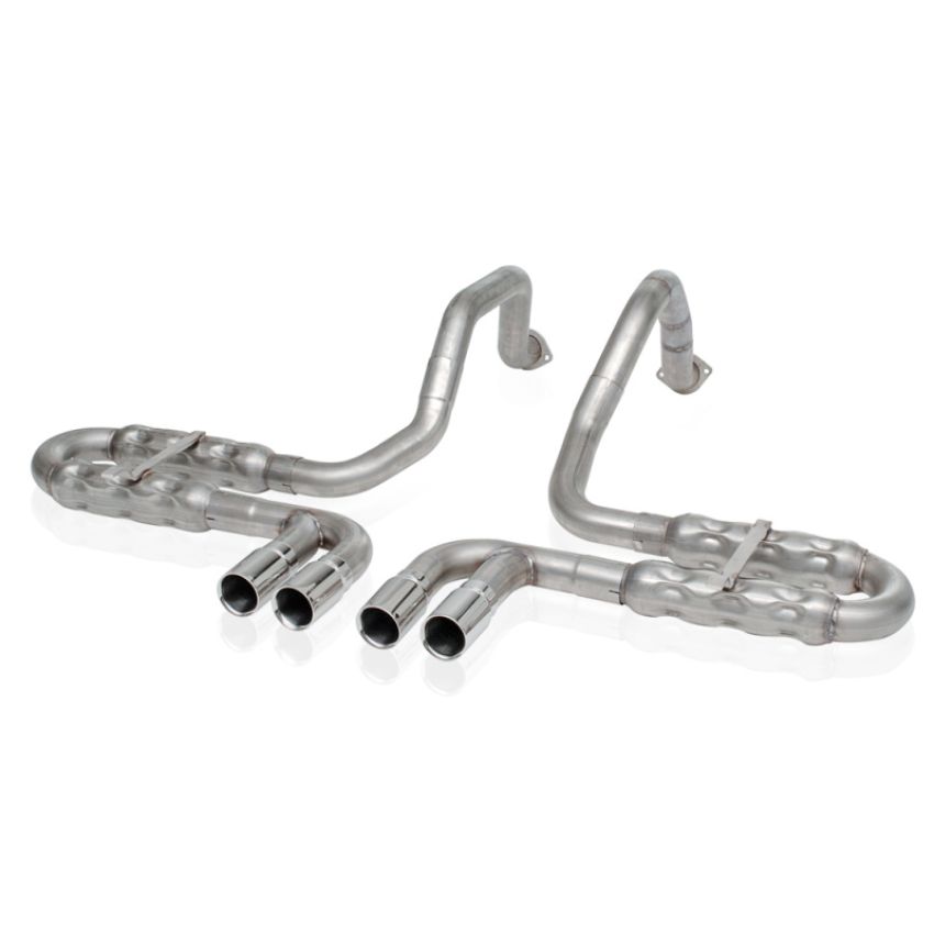 Stainless Works VC5CHAM 1997-04 Corvette C5 2-1/2in Axleback Quad Rolled Edge Tips