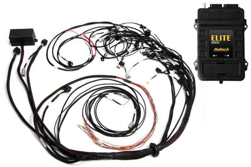 Haltech HT-151369 Elite 2500 Terminated Harness ECU Kit w/EV1 Injector Connectors
