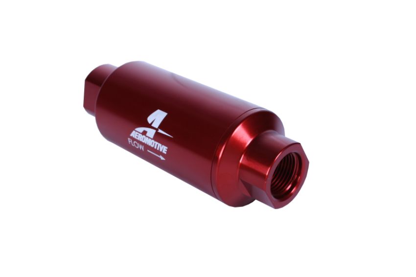 AEROMOTIVE AFS12340 #10-ORB Fuel Filter Inline 10 Mircon Red