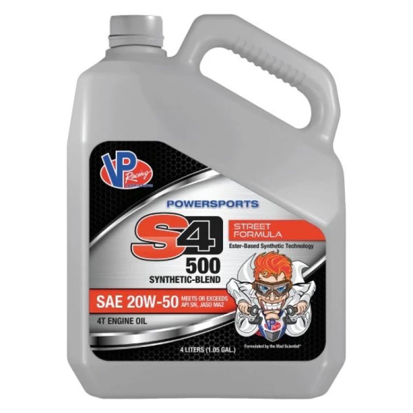 VP Racing Lubricants VP7140504 S4-500 20W50 Semi-Syn 4L