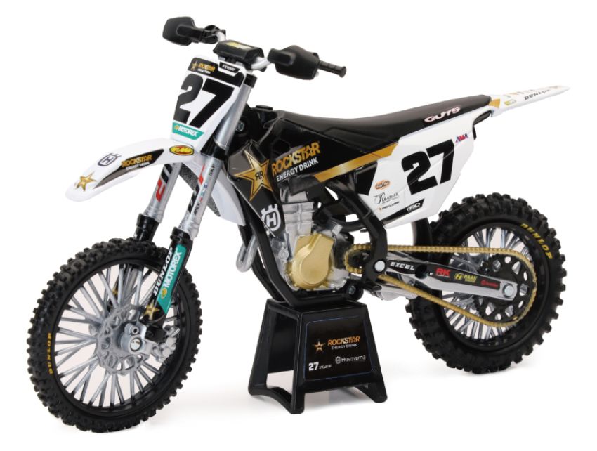 New Ray Toys 58403 Husqvarna Rockstar FC450 Team (Malcolm Stewart #27)/ Scale - 1:12