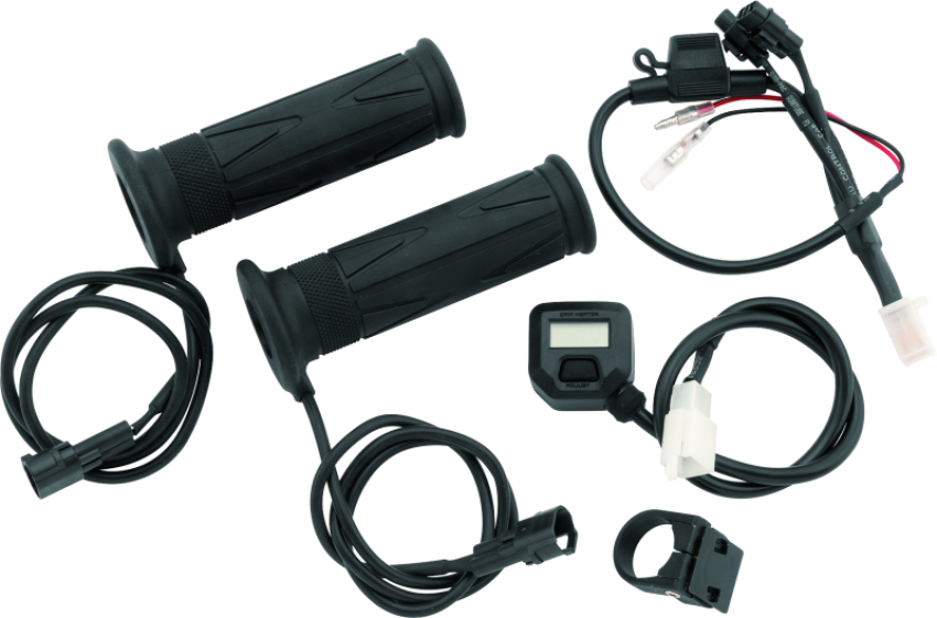 BikeMaster 266282 7/8in Heated Grips w/ LCD Switch