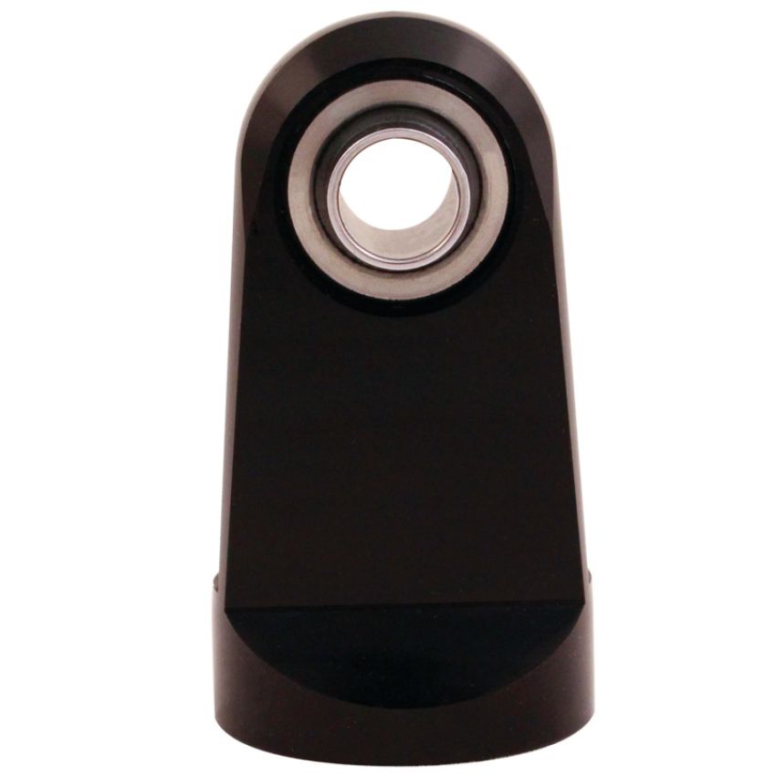 QA1 9036-229 1in Extended Length Eyelet w/Bearing - 9/16-18 Thread - Black Anodized Aluminum
