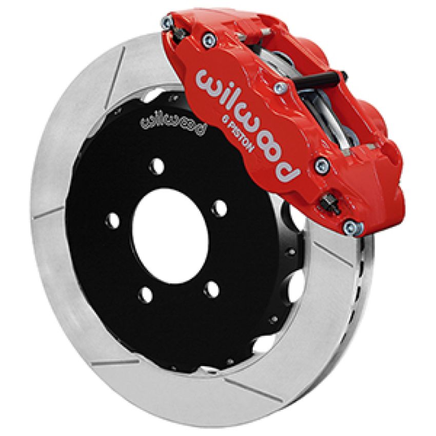 Wilwood 140-16847-R 2013+ Honda Civic OEM 57mm Forged Narrow Superlite 6R Big Brake Front Brake Kit - Red