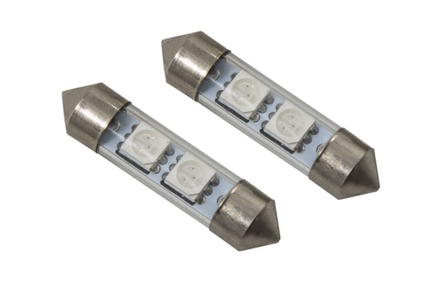 Diode Dynamics DD0080P 36mm SMF2 LED Bulb - Red (Pair)