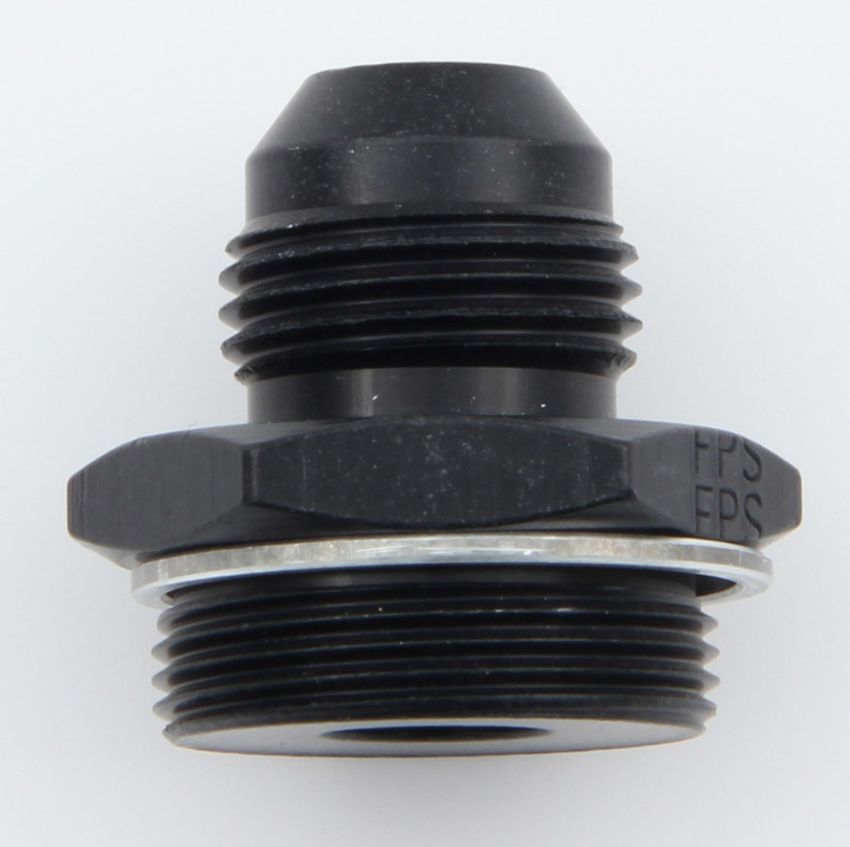 FRAGOLA FRG491965-BL Male Adapter Fitting #8 x 1-20 Rochester Blk