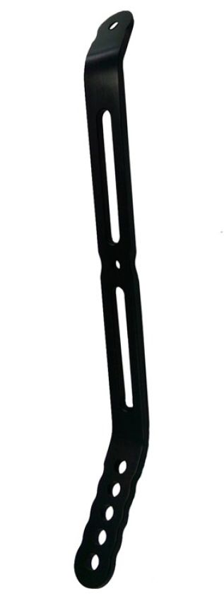TRIPLE X RACE COMPONENTS TXRSC-TW-0030BLK Nose Wing Rear Strap Bent To Side Board Black