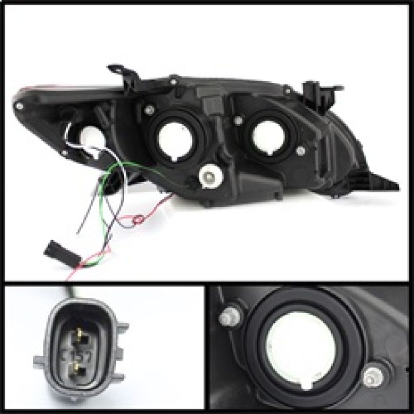 SPYDER 5074263 Projector Headlights - DRL LED - Black