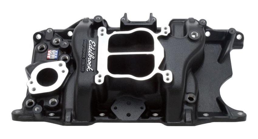 EDELBROCK EDE21763 SBM Performer Manifold - 318/360 - Black