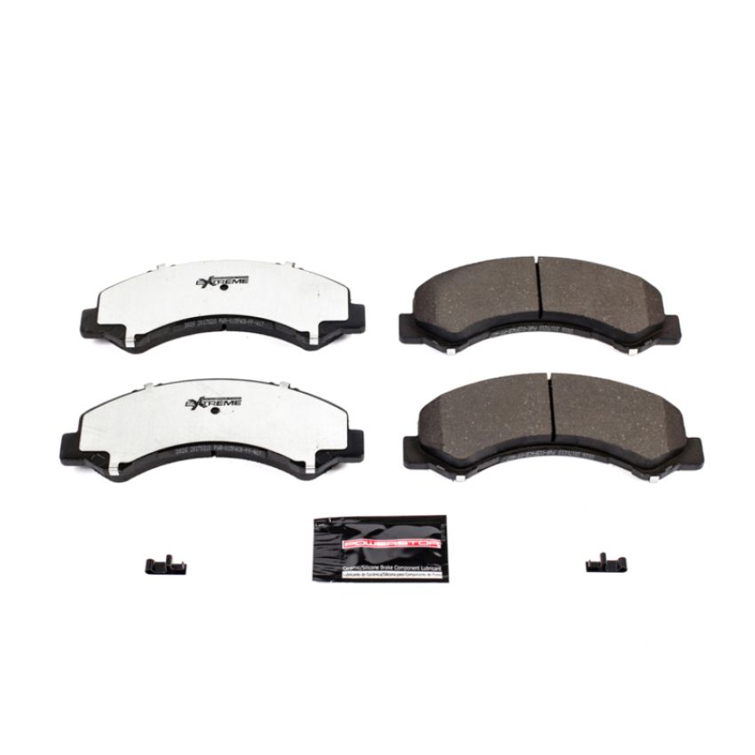 PowerStop Z36-826 PowerStop - Z36 Truck and SUV Carbon-Fiber Ceramic Brake Pads with Hardware Kit
