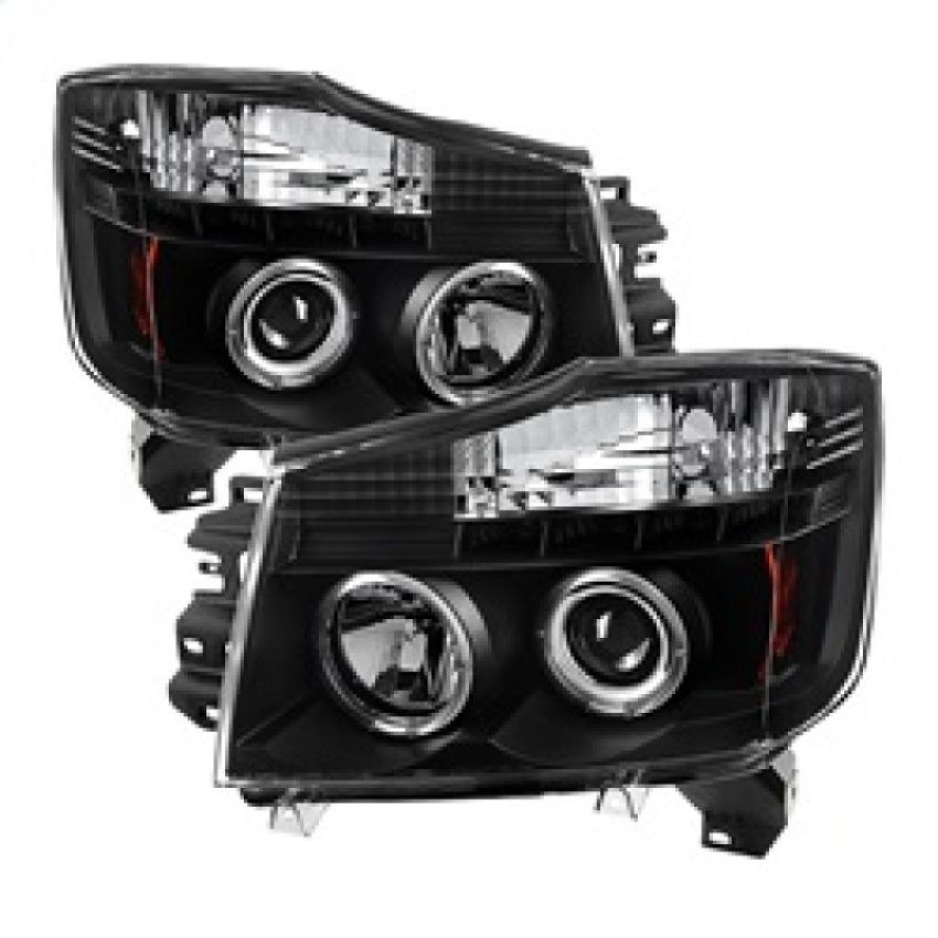 SPYDER 5011572 Projector Headlights - LED Halo - Black