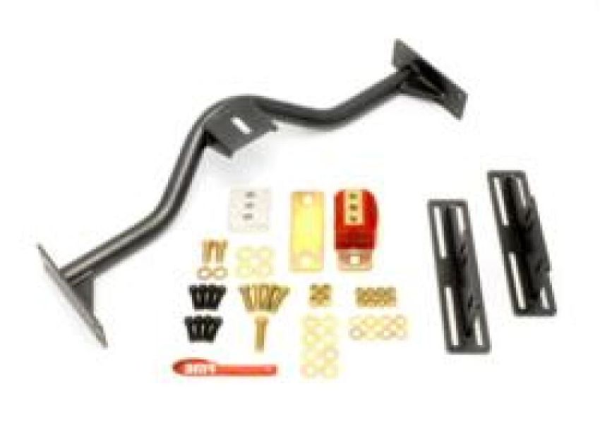 BMR Suspension TCC030H BMR 67-69 1st Gen F-Body Transmission Conversion Crossmember TH350/PG/700R4/4L60E - Black Hammertone