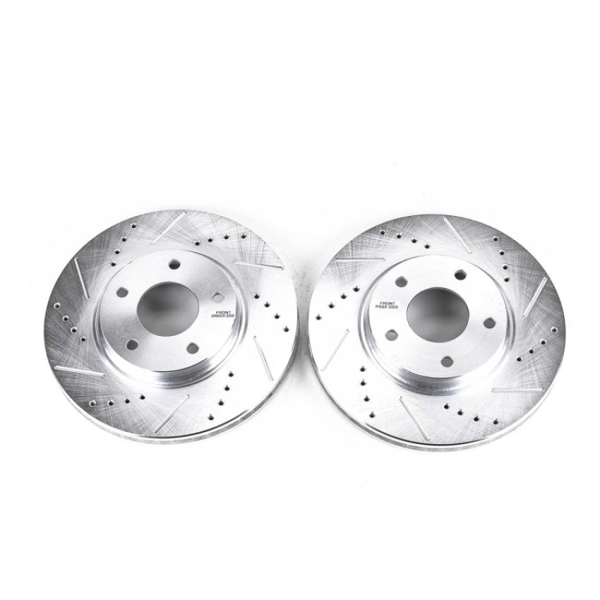 PowerStop JBR1129XPR PowerStop Evolution Performance Drilled, Slotted & Plated Brake Rotor Pair