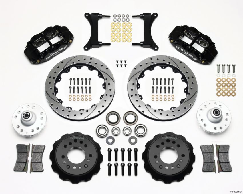 Wilwood 140-12298-D Narrow Superlite 6R Front Hub Kit 12.88in Drilled 79-87 GM G Body