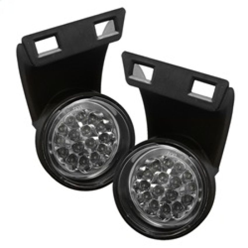 SPYDER 5015617 LED Fog Lights w/Switch - Clear