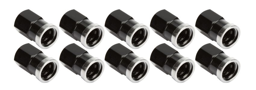 ALLSTAR PERFORMANCE ALL72058 QC Cover Nuts Short Black 10pk