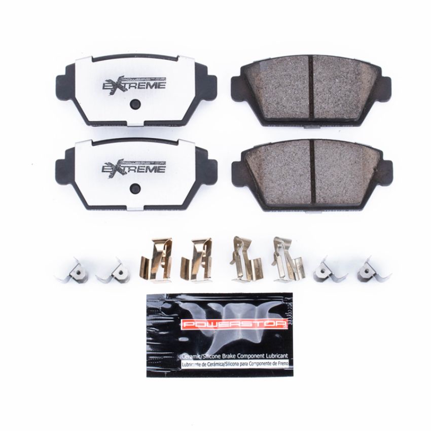 PowerStop Z26-329 PowerStop - Z26 Performance Carbon-Fiber Ceramic Brake Pads with Hardware Kit