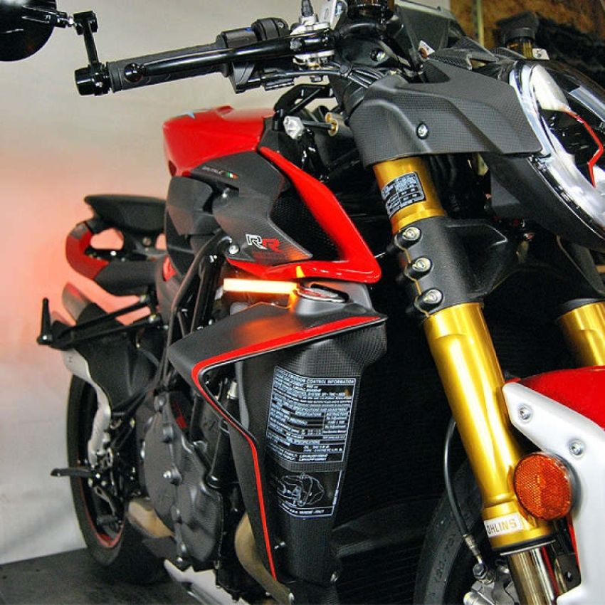 New Rage Cycles BRUTALE1K-FB 19+ MV Agusta Brutale 1000 Front Turn Signals